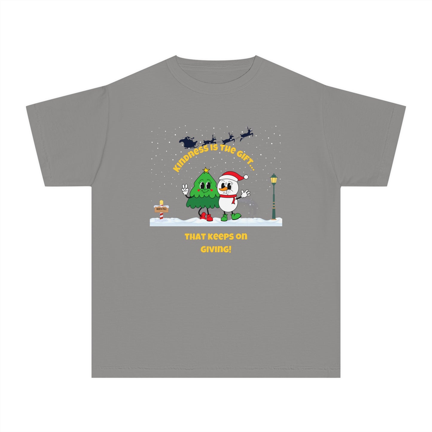 Youth Tee Trendy Christmas Positivity Shirt